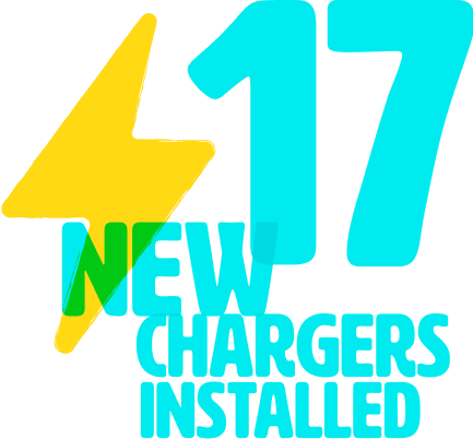17 new chargers installed