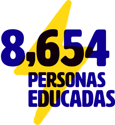 8,654 personas educadas